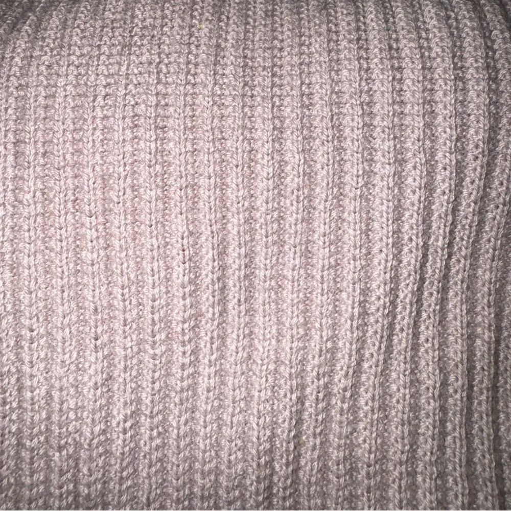 J. Crew Mauve Ribbed Knit Sweater. Cotton‎ Cashmere Blend. Bubble sleeve- Large
